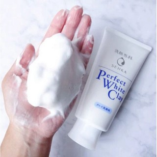 Sữa Rửa Mặt Đất Sét Trắng Giúp Làm Sạch Sâu, Dưỡng Da Sáng Mịn Senka Perfect White Clay B0