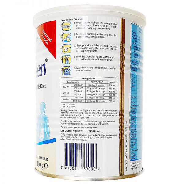 Sữa bột Peptamen 400g – Nestlé Thụy Sỹ