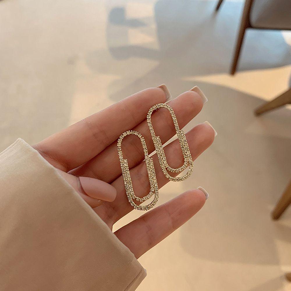 Bông Tai Hình Học Thời Trang Cho Nữ|Đôi Bông Tai Kẹp Giấy Thời Trang Cho Nữ