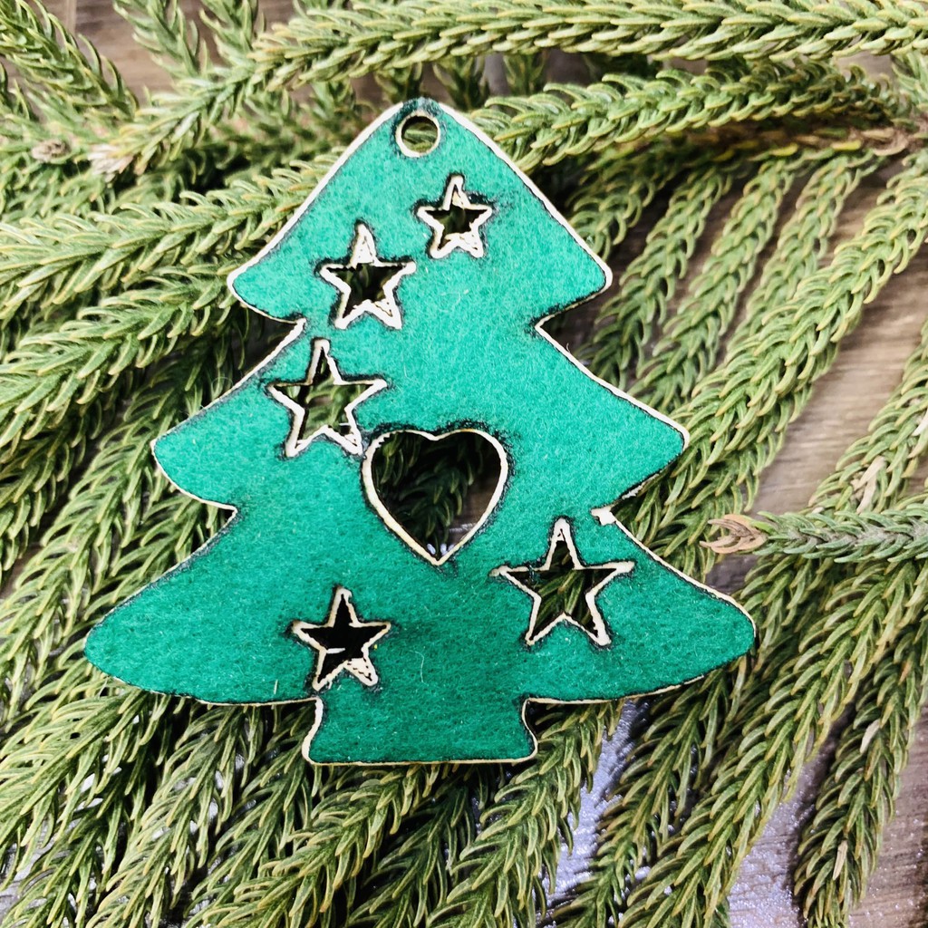 Trọn Bộ Đồ Trang Trí Noel, Phụ Kiện Trang Trí Nhà Cửa Văn Phòng Benrikids Bằng Gỗ An Toàn