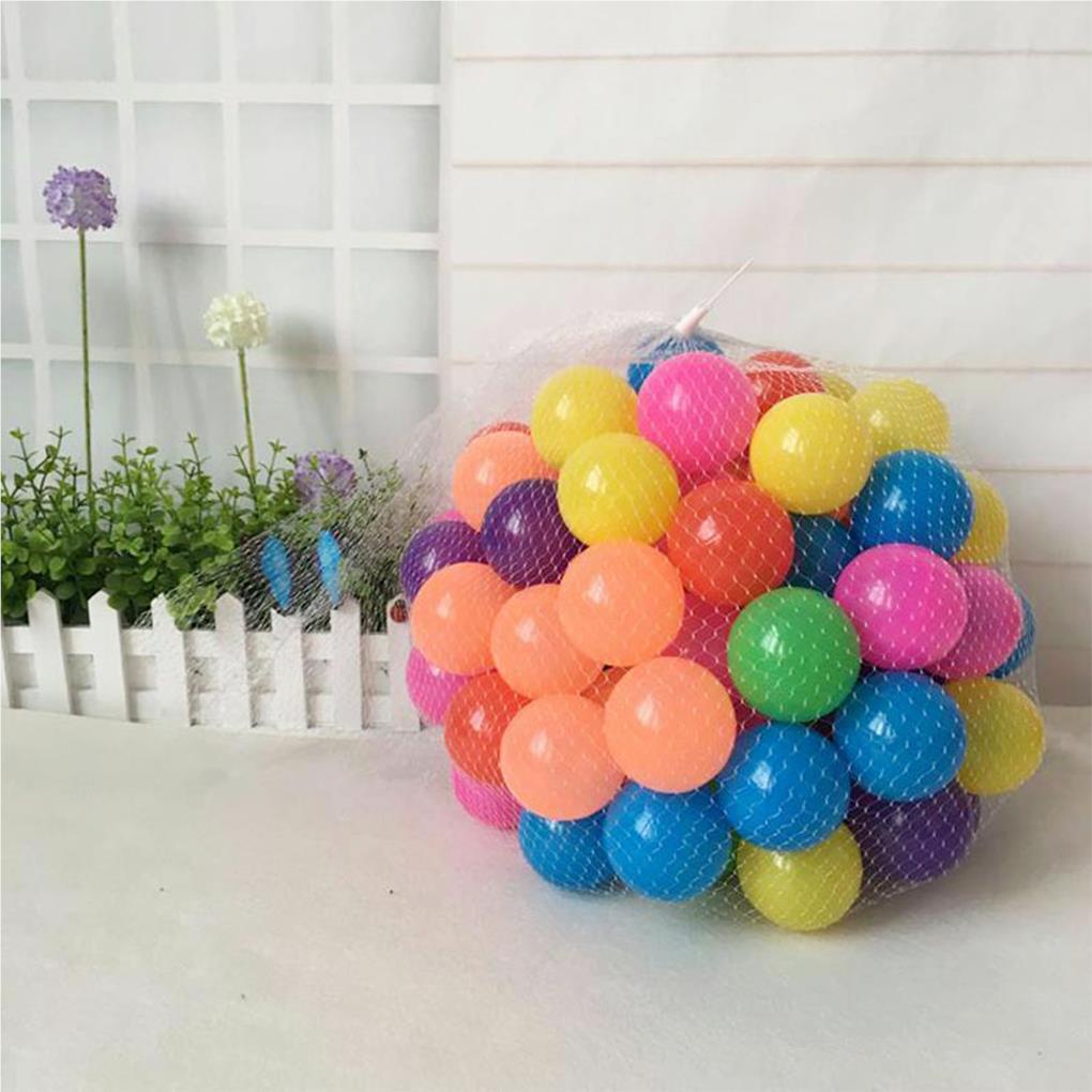 Set 200 Quả Bóng Nhựa Nhiều Màu Sắc Kích Thước Nhỏ Trang Trí Bể bơi