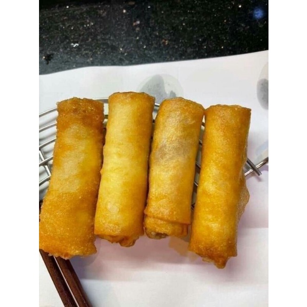 Vỏ bò bía đậu xanh loại tươi mềm xấp 100 lá cuốn nem phô mai siêu đỉnh