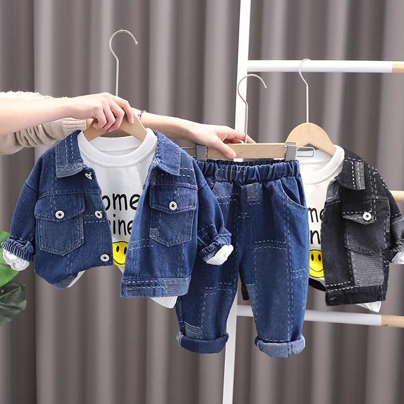 Áo Khoác Denim Thời Trang Xuân Thu Dành Cho Bé Trai 2022