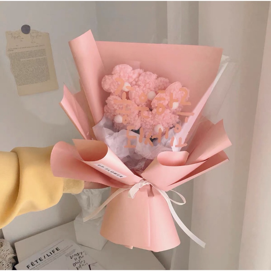 Sản Phẩm Hoàn Thiện Bó Hoa Nhồi Bông Hoạt Hình Sáng Tạo Làm Quà Tặng Cho Bạn Gái / Bạn Gái / Quà Tặng Ảnh Tanaba