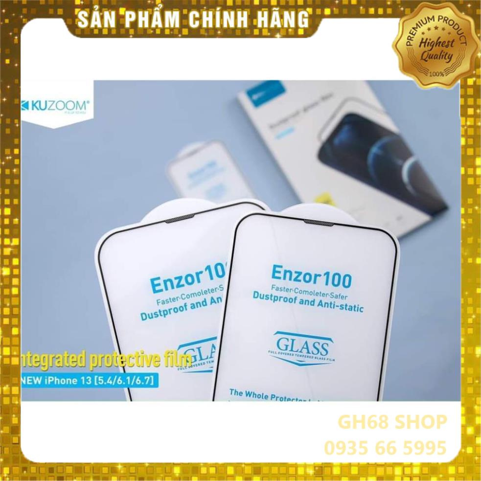 ⚡ Iphone 14 ⚡ Kính cường lực Kuzoom 9D chống bụi màn loa iPhone 13 Mini, 13, 13 Pro, 13 Pro max Full màn hình siêu xịn