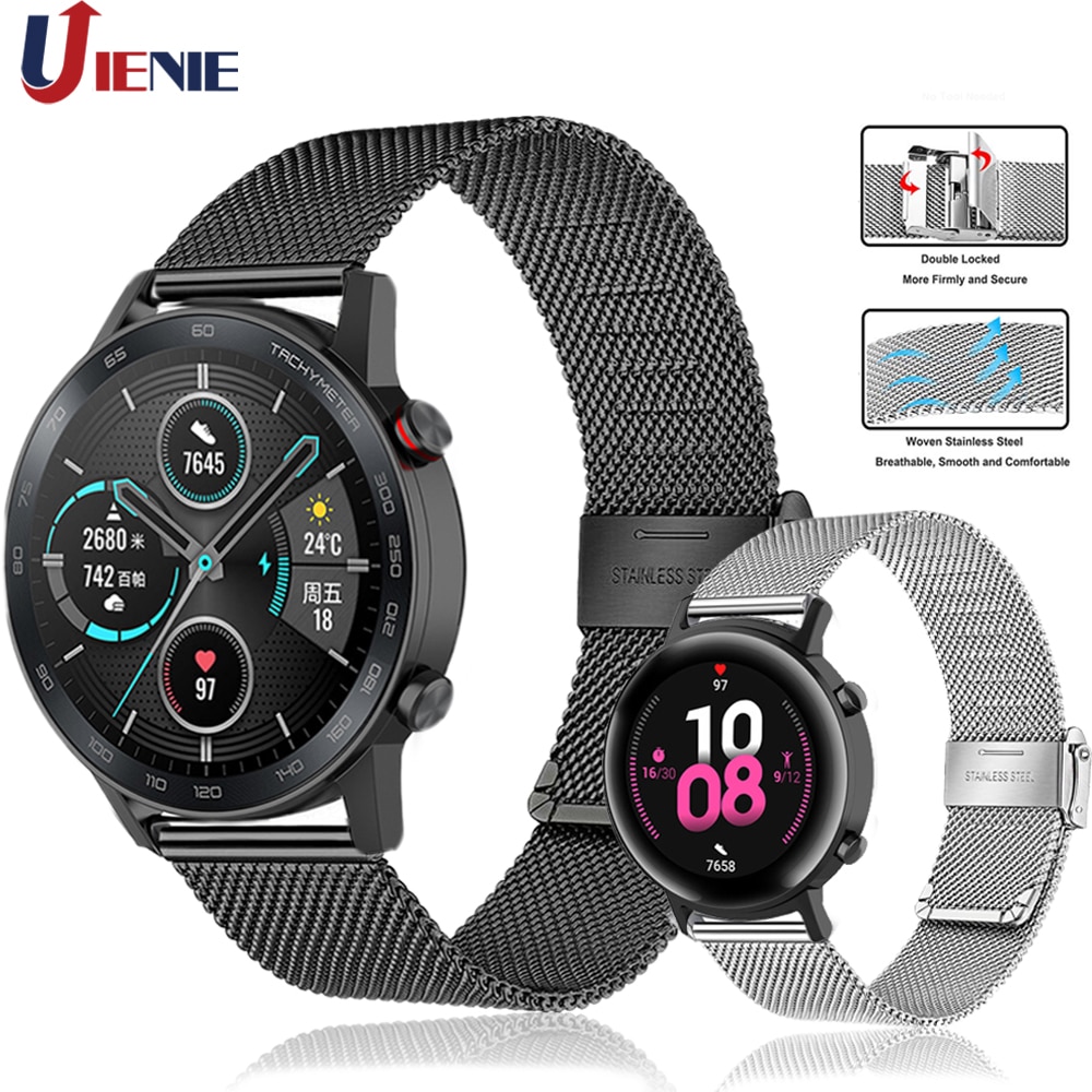 Dây đeo inox milanese dành cho đồng hồ thông minh Huawei Gt/ Gt2 / Honor Magic 2 (20/ 22mm)