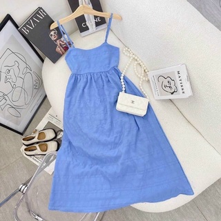 Đầm maxi 2 dây babydoll