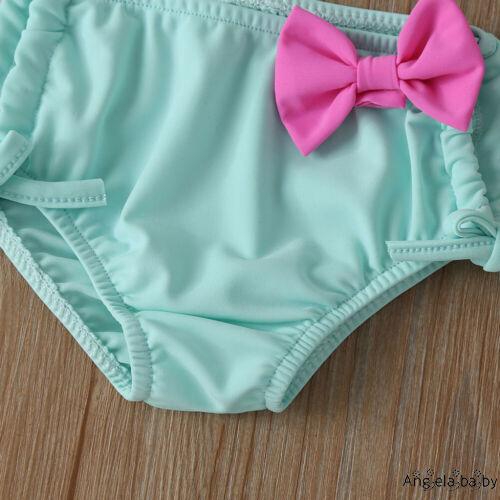 Bộ Bikini 2 Mảnh Xếp Nếp Cho Bé Gái