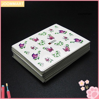 Set 50 miếng dán trang trí móng tay chuyển nước họa tiết hoa xinh xắn diy