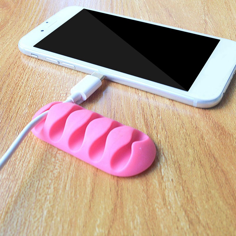 Kẹp Silicone Giữ Dây Cáp 5 Kẹp Tiện Lợi