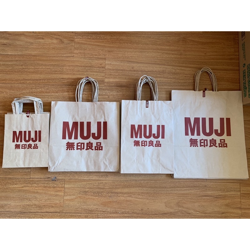 Túi giấy mua hàng Kraft Muji chính hãng