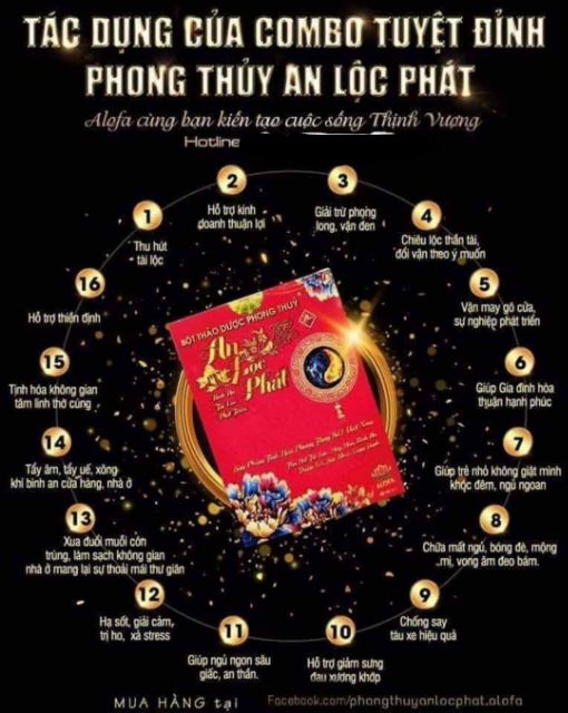 BỘT PHONG THỦY ALOFA - TẶNG TÚI GẤM ĐỎ BÌNH AN