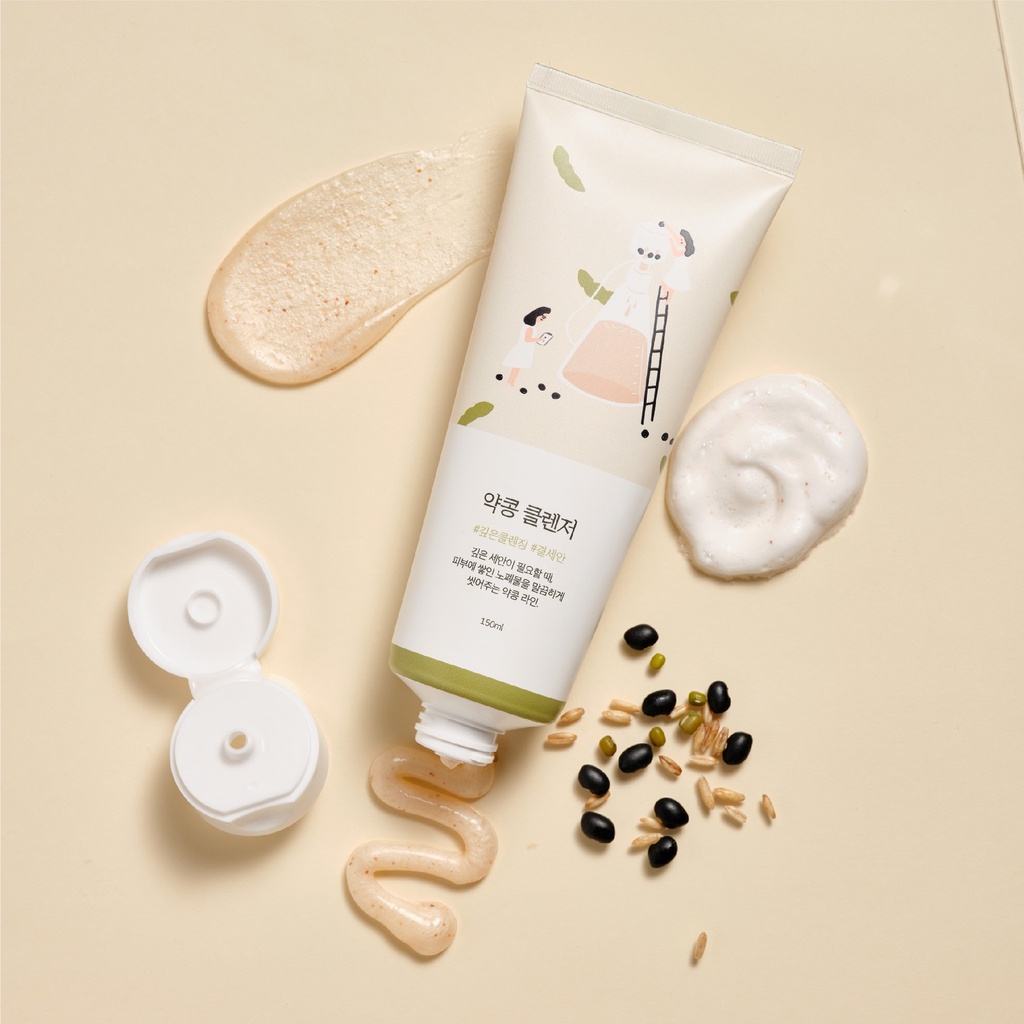Sữa rửa mặt nuôi dưỡng chiết xuất đậu nành Round Lab Soybean Cleanser 150ml