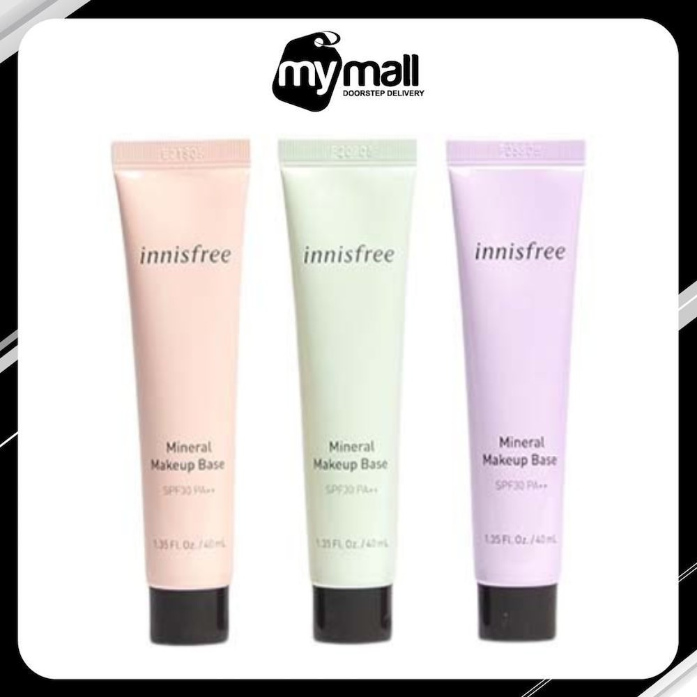 Kem Lót Điều Chỉnh Tông Da, Kiềm Dầu, Dưỡng Ẩm Innisfree Mineral Makeup Base SFP30 PA++ 40ml