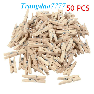 Set 10-50 Kẹp Ảnh Gỗ Thông Size 3.5*0.7 Cm Kẹp Ảnh Kẹp Giấy Decor Trang Trí Phòng Ngủ Picture Paper Clips