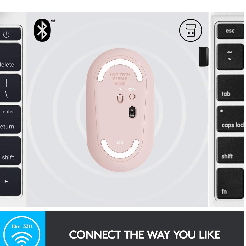 Combo Bàn phím và chuột Bluetooth Logitech K380 Logitech M350 - hàng chính hãng
