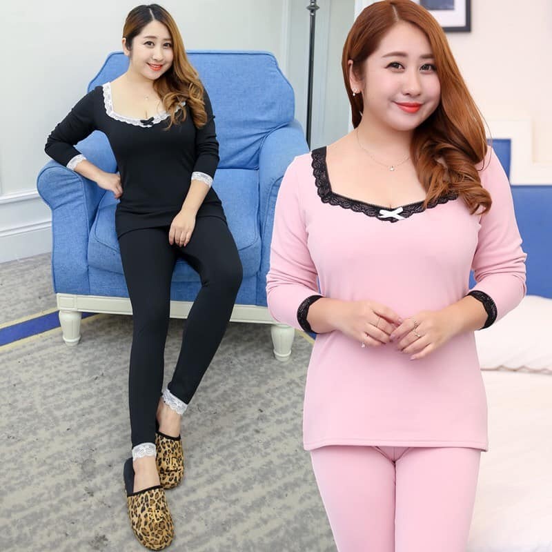 NGM6230 - Bộ mặc nhà nữ thun cotton co giãn dài tay xuân thu hàng nhập