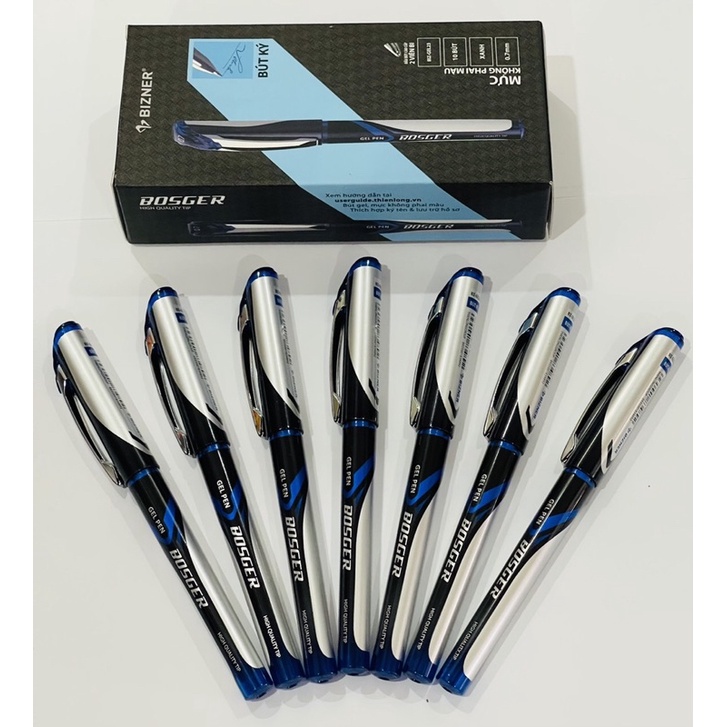 Bút gel Biz-Gel23  mực xanh vĩ 2 cây