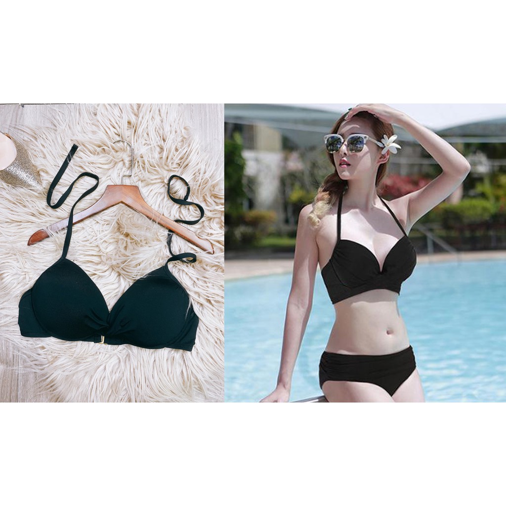 áo ngực cột dây cổ/ áo bơi có đệm bigsize