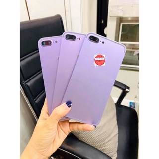 Vỏ thay điện thoại 7Plus vuông cạnh màu tím cực xinh