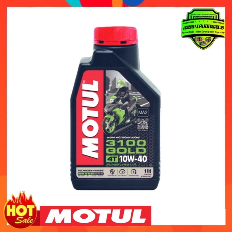 Nhớt Motul 3100  GOLD 4T 10w-40  Dung tích 1L