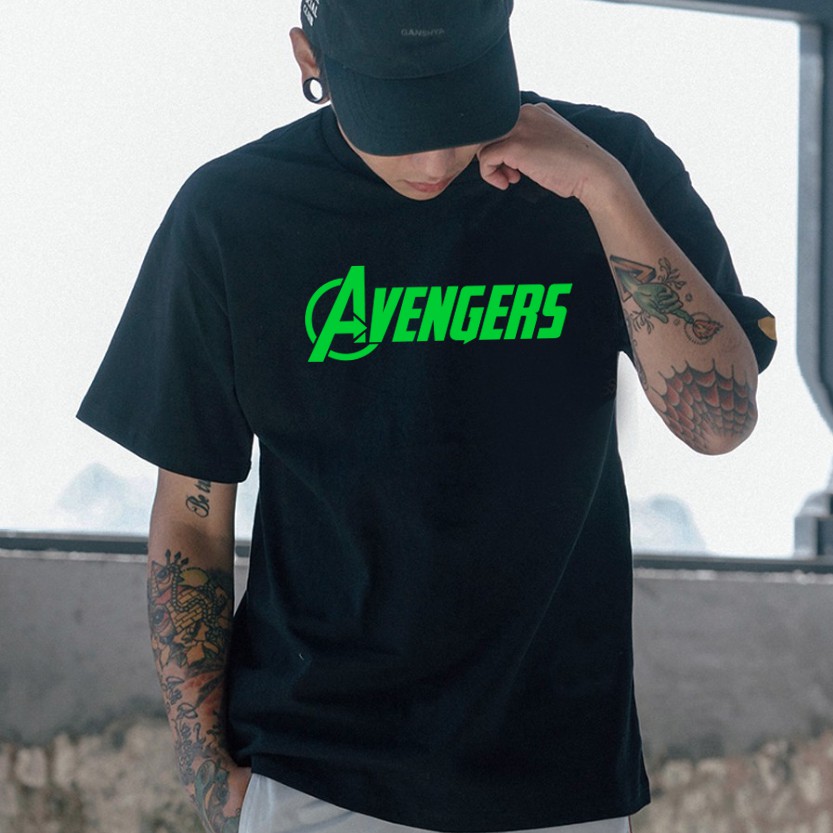 Hàng hót giá xưởng- Áo Thun Tay Lỡ Unisex Đen Avengers 2 Màu