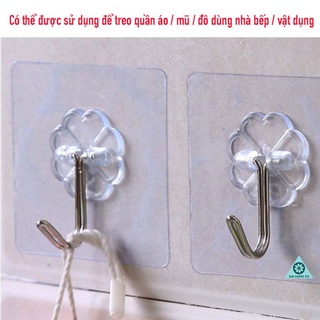 Móc Dán Tường Siêu Dính trong suốt giá rẻ [MÓC 1K]