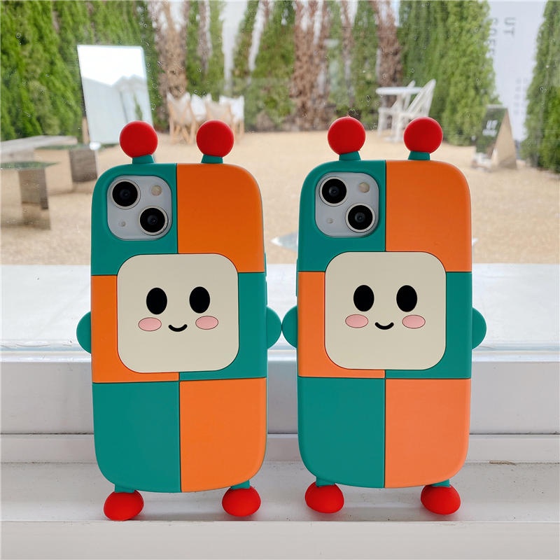 Ốp Điện Thoại Silicon Mềm Họa Tiết robot Cho iphone 15 14 pro max 13 12 11 pro max x xr xs max