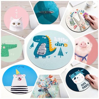Miếng Lót Chuột, Tâm Lót, Bàn Di Chuột Máy Tính Hình Tròn 20cm In Hình Đẹp