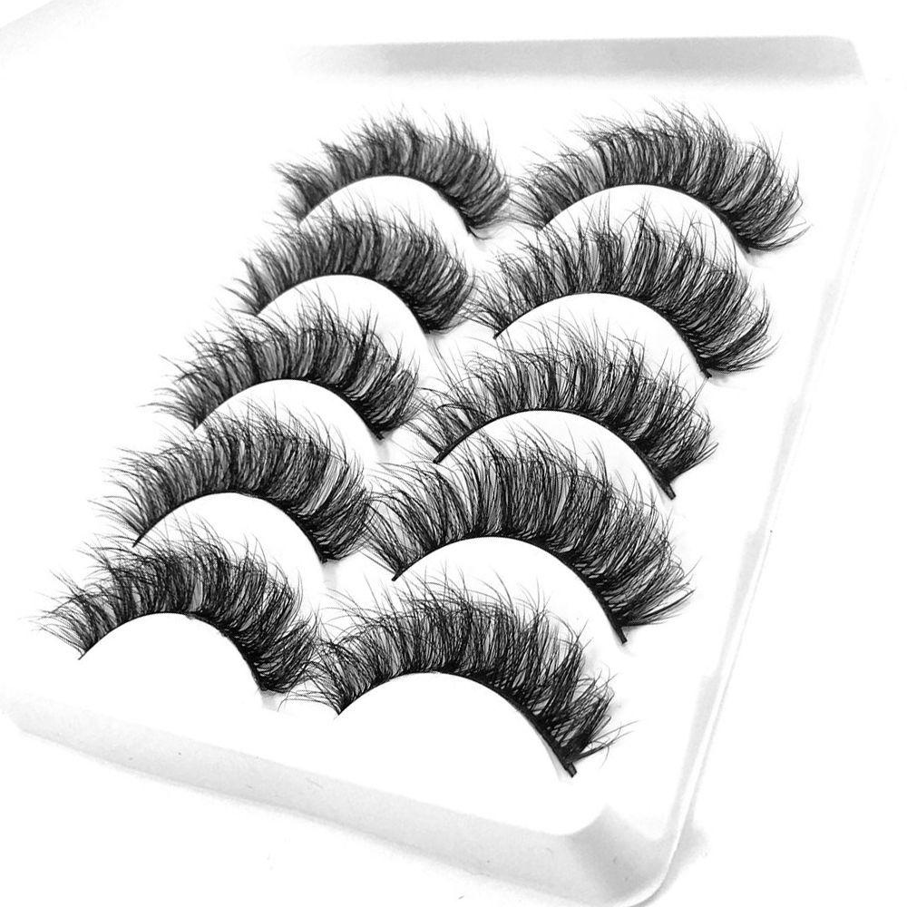 Bộ 5 Cặp Lông Mi Giả Cong Tự Nhiên 3D MIH SKONHED