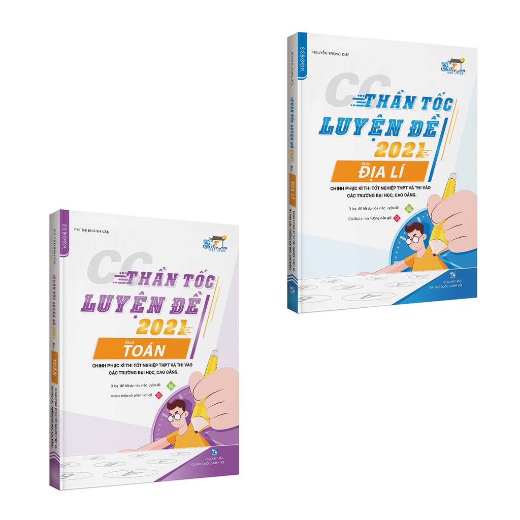 Combo CC Thần Tốc Luyện Đề 2021 Môn Toán + Địa Lí