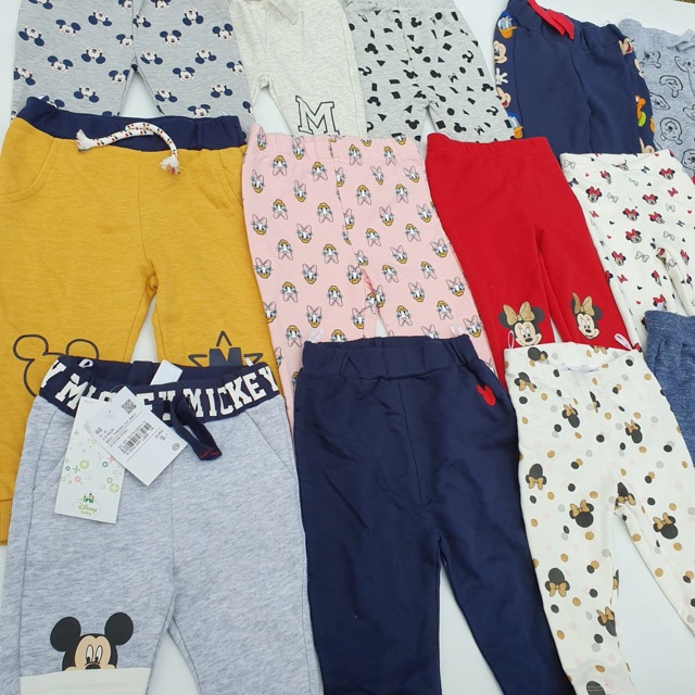 Quần nỉ Disney bé gái size 0/3m-4y