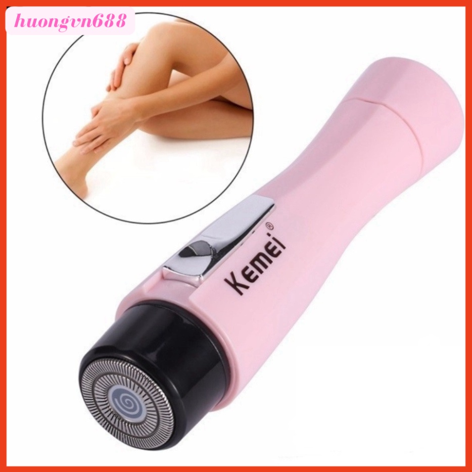 Máy cạo lông nách mini Kemei 1202 Pin sạc - máy cạo lông đa năng cạo sạch lông nách, lông tay, lông chân