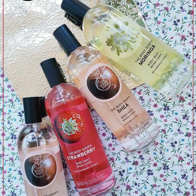 LEON Xịt Thơm Toàn Thân New Body Mist THE BODY SHOP 25ml/50ml/100ml - 𝐦𝐚̂̃𝐮 𝐭𝐡𝐮̛̉ 𝟑𝟎𝐦𝐥/𝟓𝟎𝐦𝐥