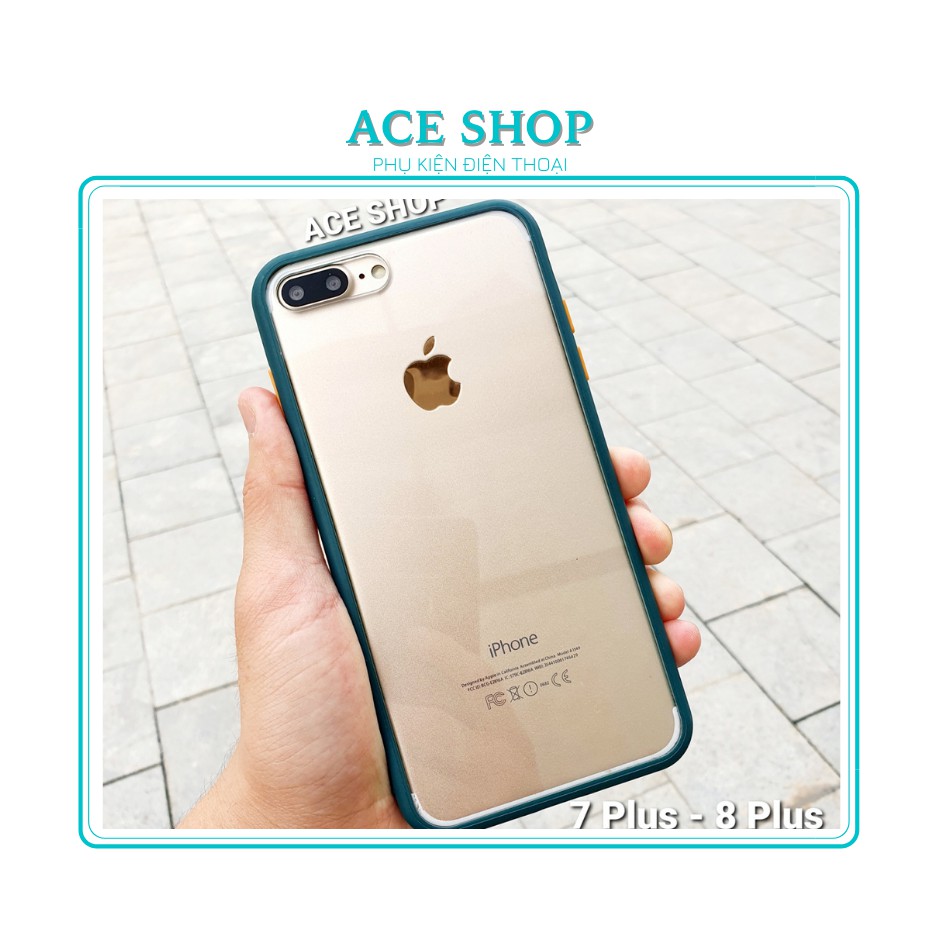 Ốp ip 7Plus 8Plus dạng dẻo + trong suốt + cam kết không ố màu ( chất liệu Aklic ) ACE SHOP