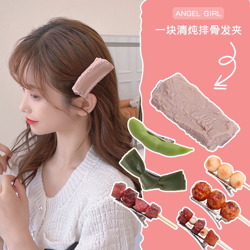 Kẹp Tóc Hình Thức Ăn Độc Đáo Thời Trang