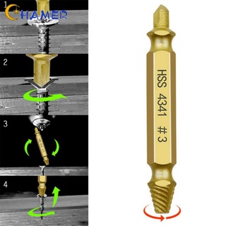CHAMER- ~6pcs Broken Screwdriver Set Damaged Screw Extractor kit Deceleration Bit Broken Bolt Removal Tool【CHAMER-Home】