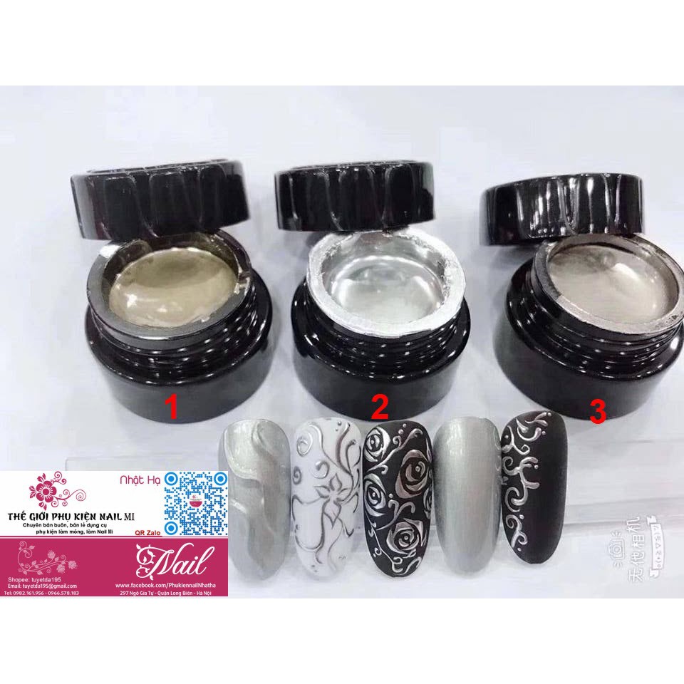 Gel Vẽ MeTal Jnailsay (Lẻ 1 Hũ 8g)