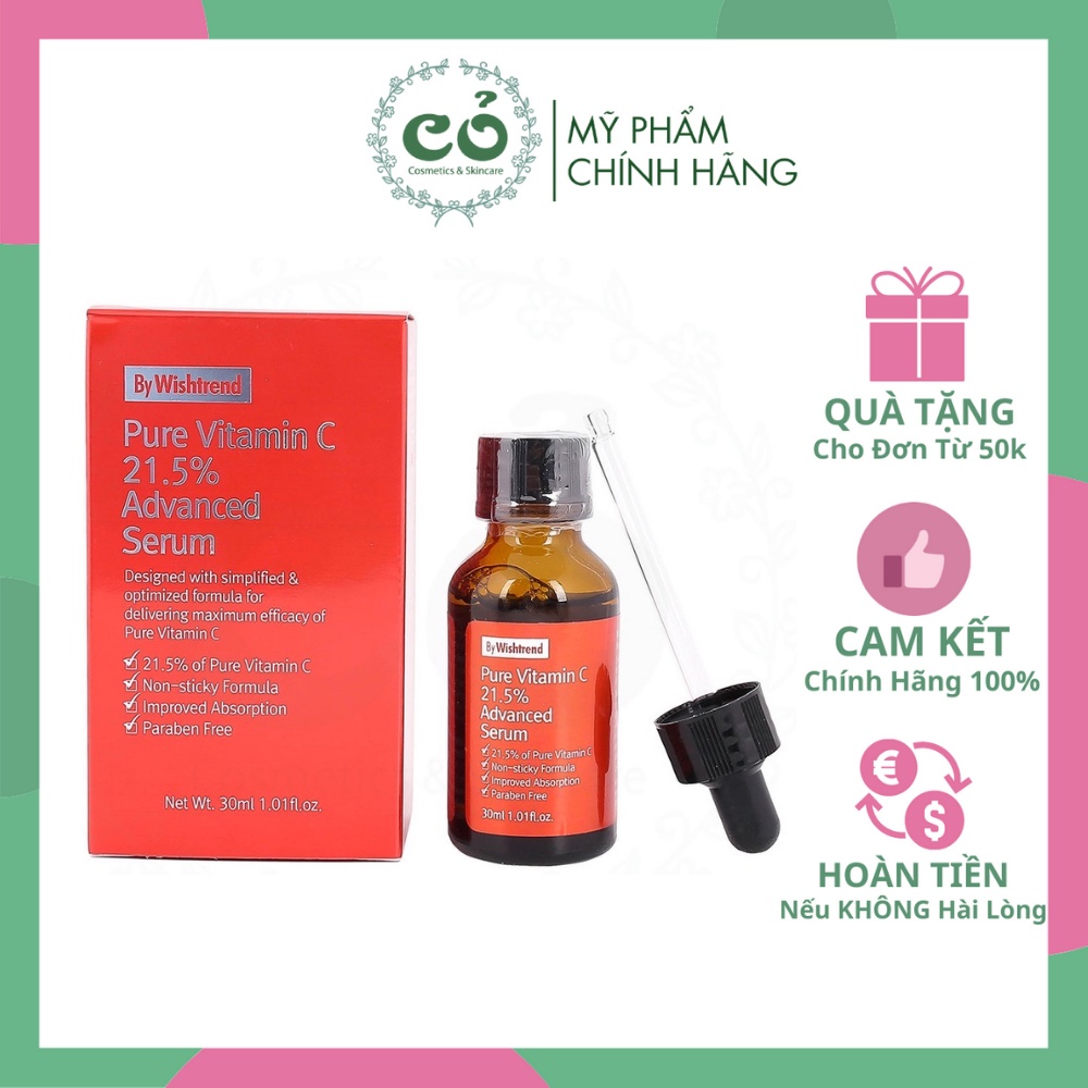 Tinh Chất Mờ Thâm Trắng Da Pure Vitamin C 21.5% Advanced Serum By Wishtrend 30ml