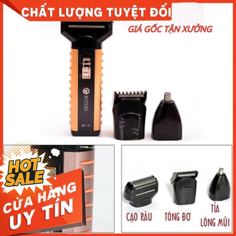 [BH 6 tháng] Tông đơ cắt tóc máy cạo râu tỉa lông mũi Boteng 3in1