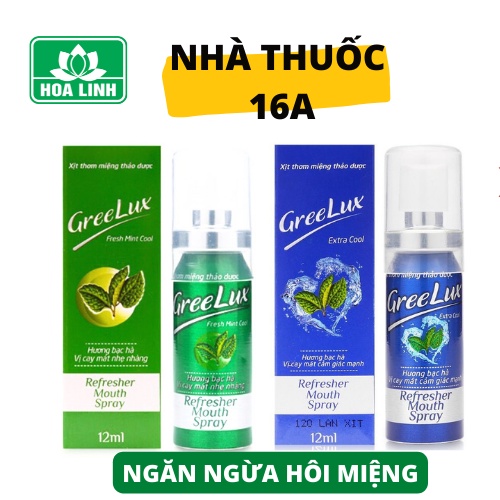 XỊT THƠM MIỆNG GREELUX CHÍNH HÃNG - HƠI THỞ THƠM THO, TỰ TIN, QUYẾN RŨ - CHAI XỊT 12ML