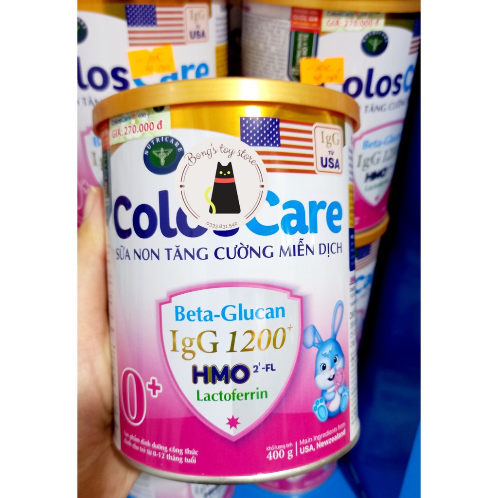 [SCT08] SỮA COLOS CARE 0+ VÀ COLOS CARE 1+ 400G