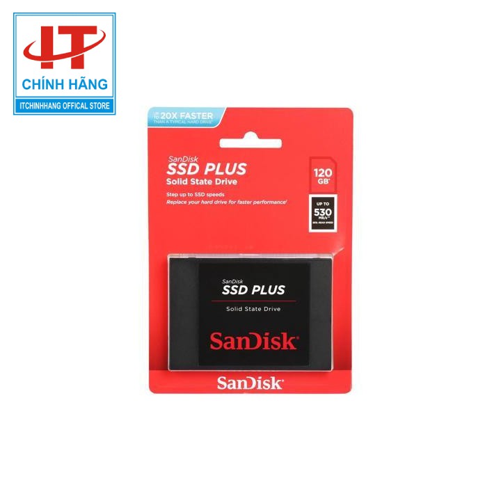 Ổ cứng SSD 120GB SanDisk Plus 2.5-Inch SATA III - Hàng Chính Hãng