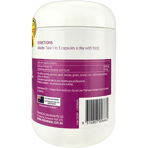 Viên uống Nature's Way Evening Primrose Oil 1000mg hỗ trợ làm đẹp da