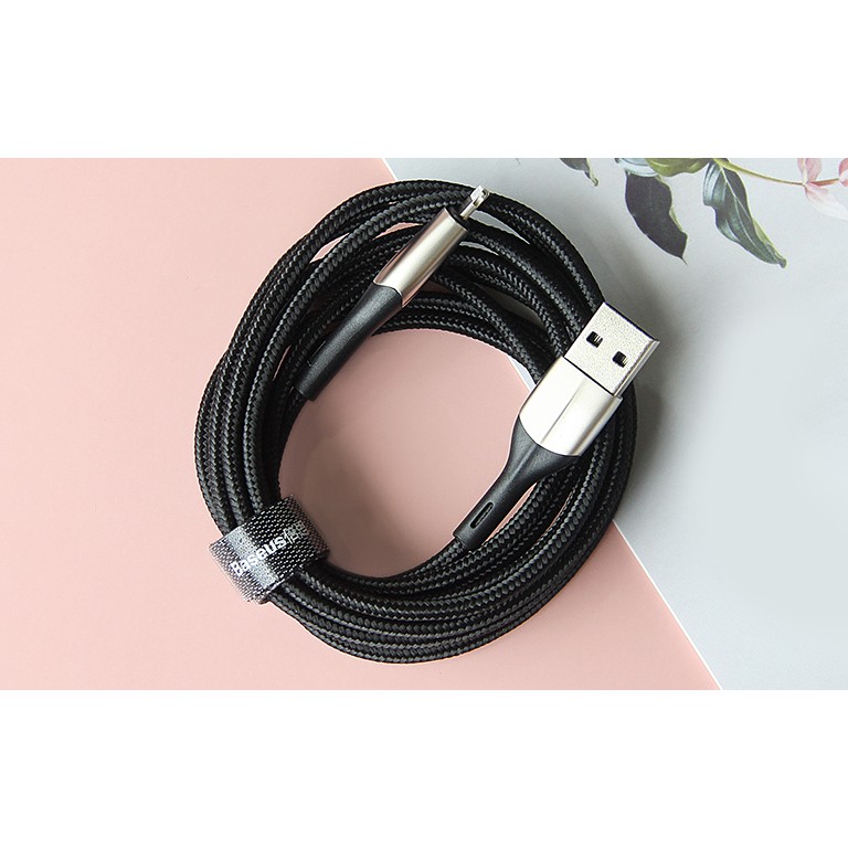 Cáp sạc iPhone - Dây sạc iPhone Baseus - Hỗ trợ sạc nhanh - Siêu bền - Chính Hãng