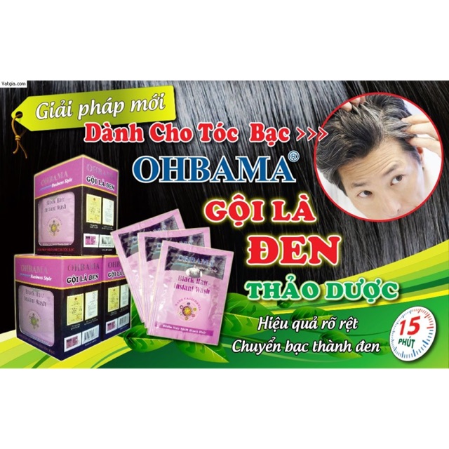 Gội là đen OHBAMA - gói lẻ