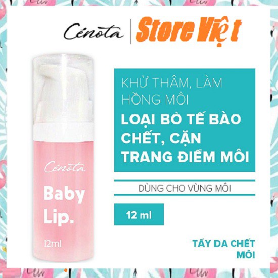 Gel tẩy da chết Cénota Baby Lip, Gel tẩy da chết làm mờ thâm môi - Store Việt