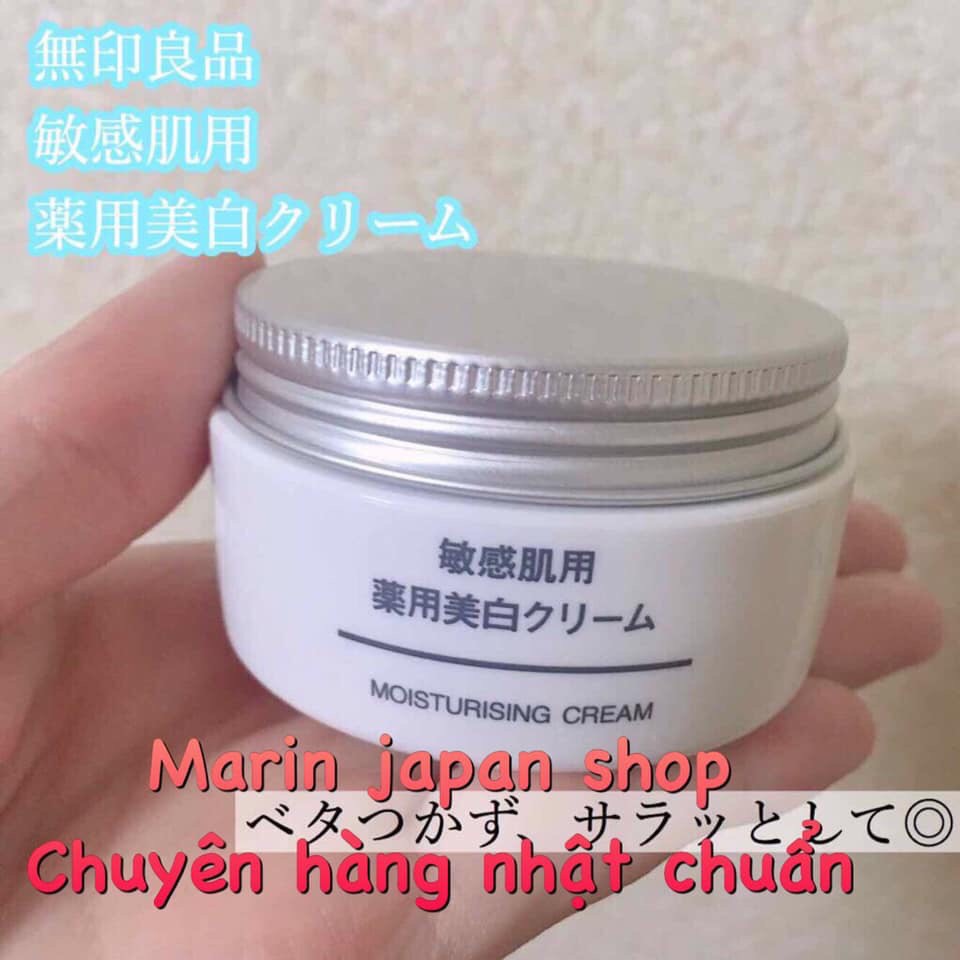 (SALE)Kem dưỡng ẩm và dưỡng trắng Muji Nhật Bản là kem dưỡng da giúp da mịn màng và khoẻ, căng da.