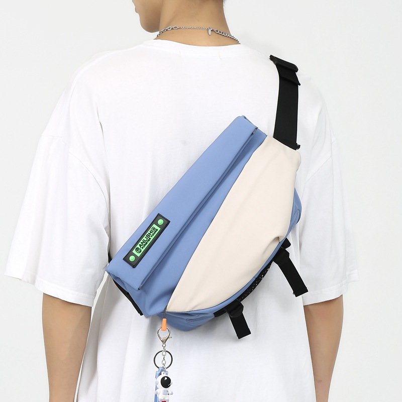 Túi đeo chéo nam nữ Unisex thời trang KB-RUILI, vải chống thấm nước + Tặng kèm móc khóa