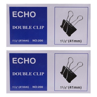 Bộ 2 hộp kẹp bướm echo - đen